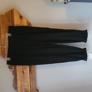 J. Jill sz medium pull on black dress pants cuffed hem WP140
